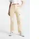  Pantalon Saray Mujer Amarillo Luminoso Claro Talla 8 Naf-Naf 
