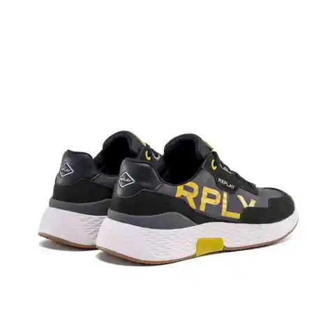 Replay Tenis Sneaker Para Hombre Negro/Blanco Talla 40