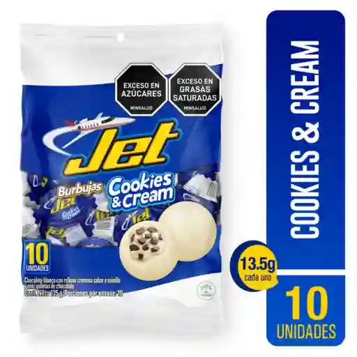 Jet Burbujas de Chocolate  Cookies & Cream