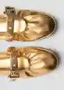 Zapatos Surral Oro Talla 35 Mujer Mango