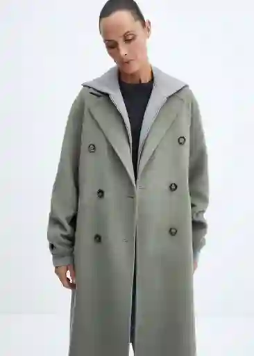 Abrigo Picarol Khaki Talla S Mujer Mango