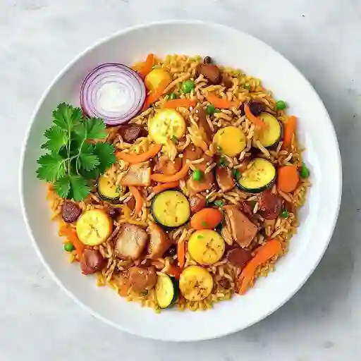 Yakimeshi Cerdo Jamon