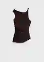 Buzo Jersey Yenny Chocolate Talla XS Mujer Mango