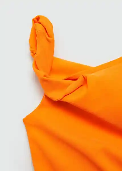 Vestido Roll Naranja Talla XS Mujer Mango