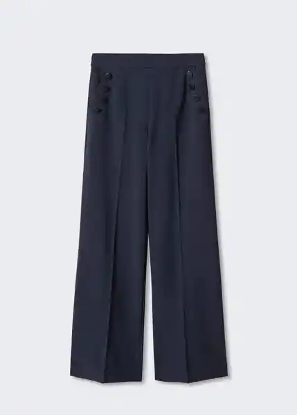 Pantalón Annie Navy Talla 32 Mujer Mango