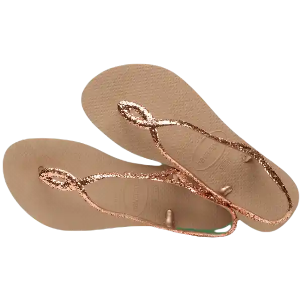 Sandalias Luna Premium Oro Rosa Talla 36 4147009 Havaianas