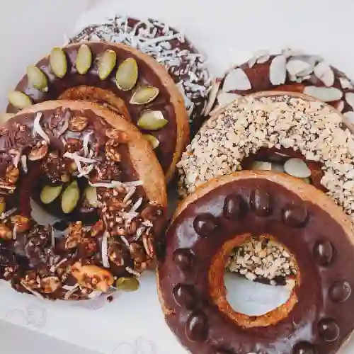 Donuts Matcha con Cubierta de Chocolate