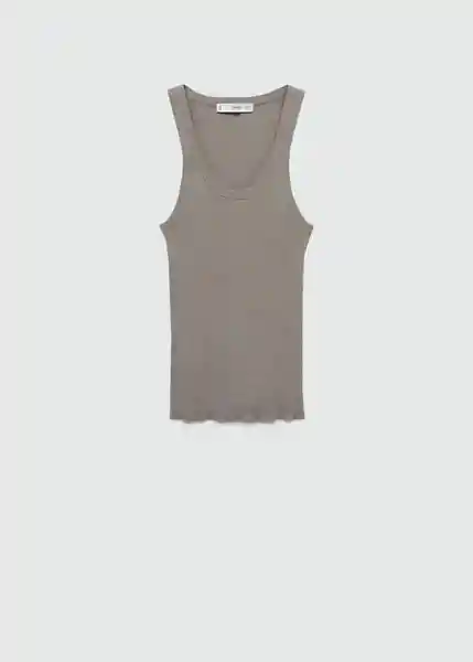 Top Riri Gris Talla M Mujer Mango