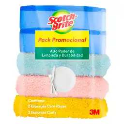 Scotch Brite Esponja Curly Cero Rayas