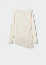 Saco Jersey Verano Crudo Talla S Mujer Mango