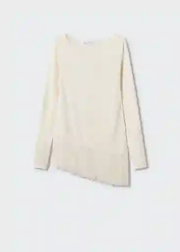 Saco Jersey Verano Crudo Talla S Mujer Mango