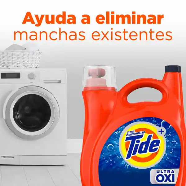 Detergente Líquido Tide Ultra Oxi Ropa Blanca y de Color 2.48 L