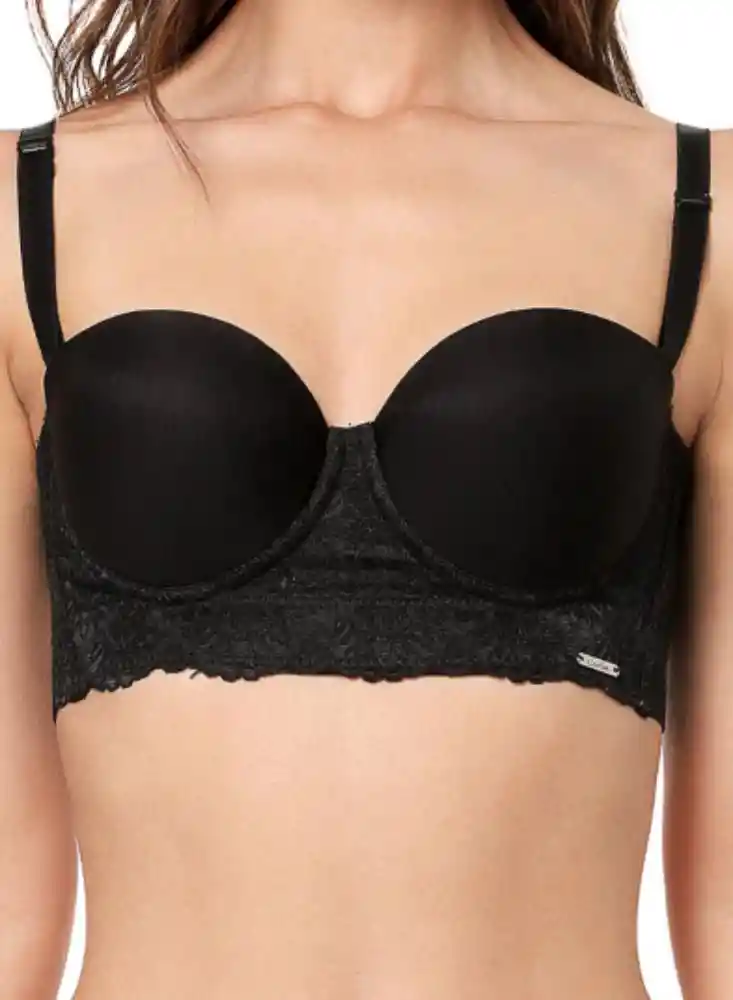 Brasier Straple Realce 4 Nivel 38 - Negro