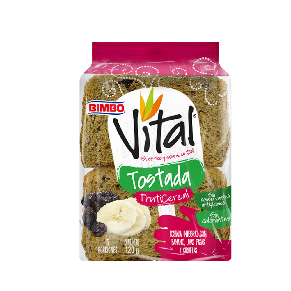 Bimbo Vital Tostada FrutiCereal 120g