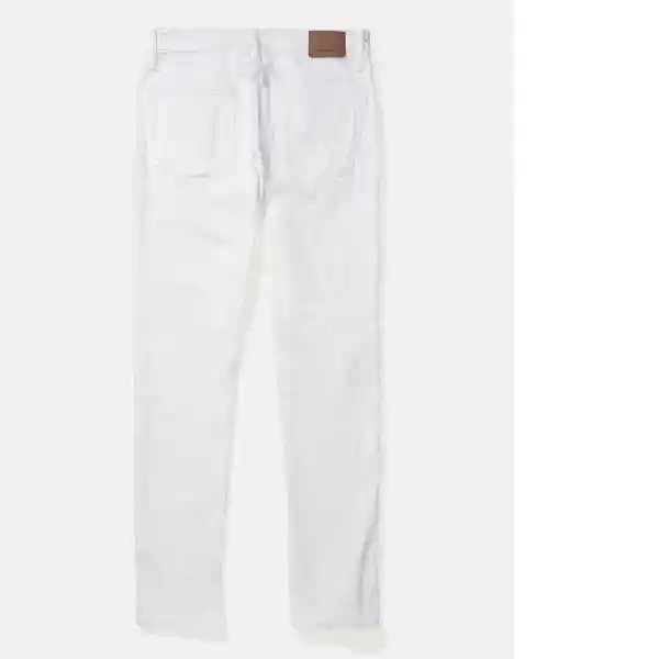 Jean Slim Hombre Blanco Talla: 31 x 30 American Eagle