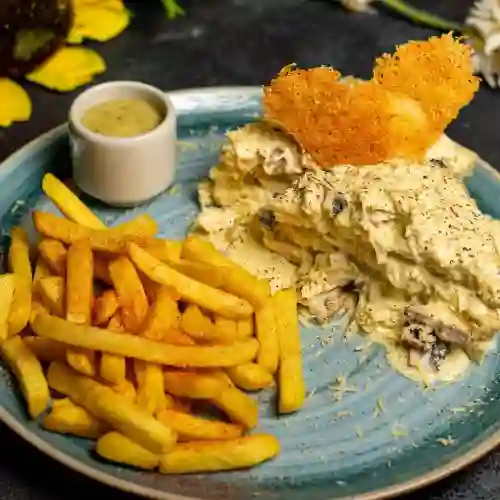 Sandwich de Pollo y Champiñones