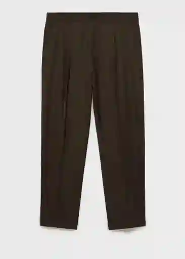 Pantalón Tropical Chocolate Talla 42 Hombre Mango