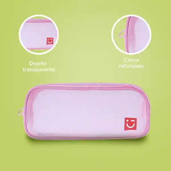 Cartuchera de Malla Serie Rosa Claro Miniso