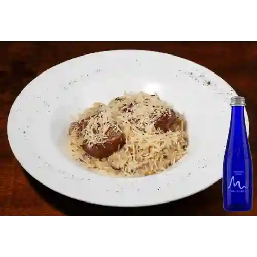 Combo Orzo Funghi + Manantial Sin Gas 300 ml