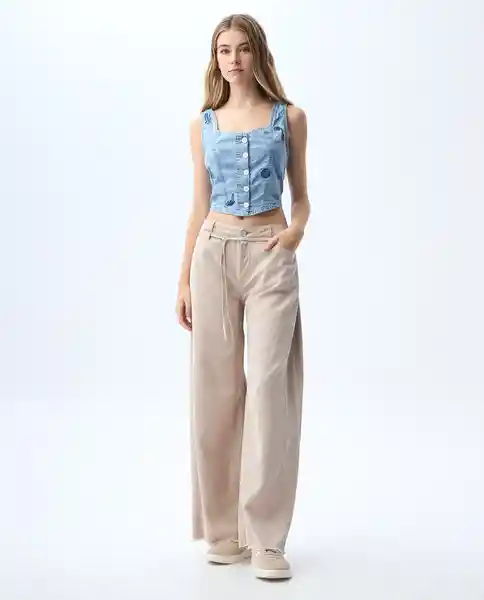 Camisa Mujer Azul Talla M 311G000_AZU174021 Americanino