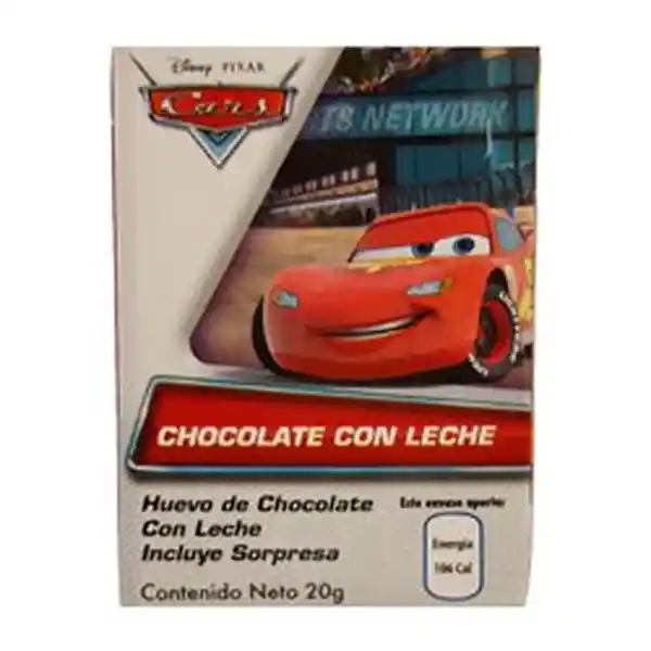 Grezon Huevo de Chocolate Con Leche Cars