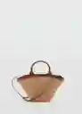 Bolso P Nido Cuero Talla 99 Mujer Mango