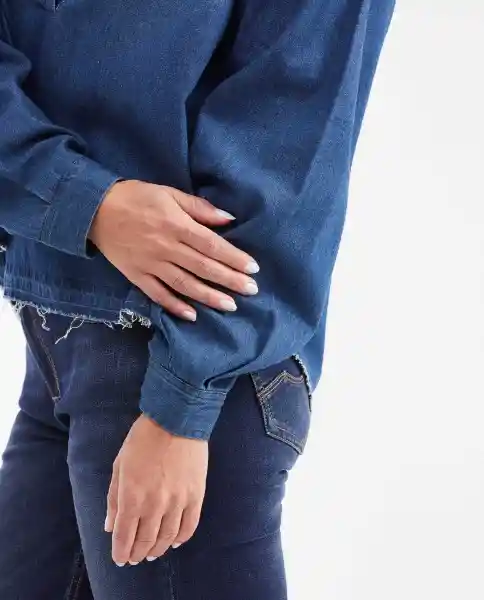 Camisa Cuello Neru Azul Clásico Oscuro Talla XS Chevignon