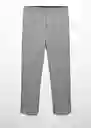 Pantalón Paulo Gris Talla 38 Hombre Mango