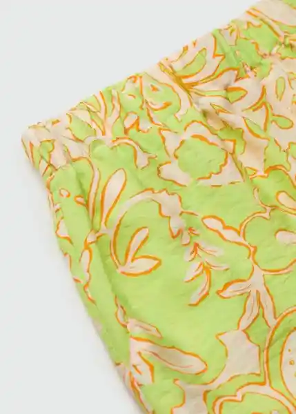 Short Clavel Lima Talla XS Mujer Mango