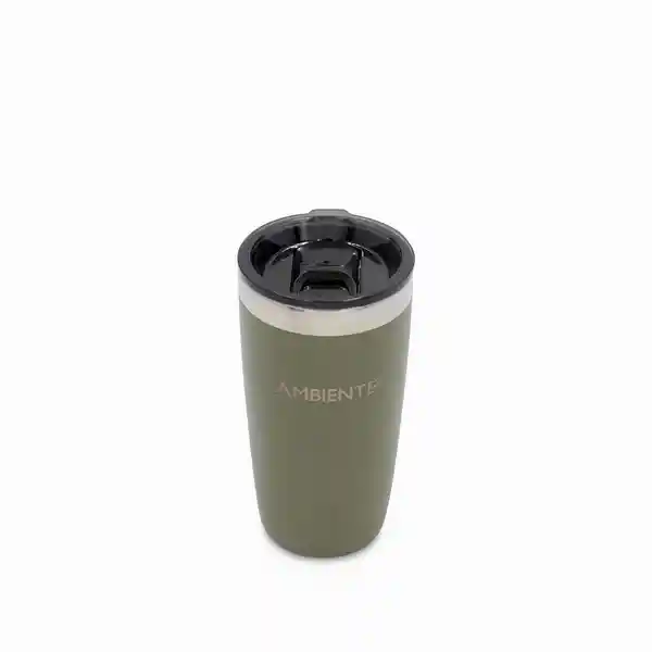 Vaso Doble Pared en Acero Taupe 320 mL Ambiente Gourmet