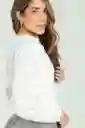 Blusa Ojalillo Boston Color Blanco Crudo Talla S Ragged