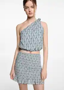 Falda Sirenaf Verde Pastel Talla 22 Niñas Mango