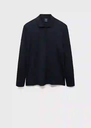 Camiseta Polo Garethp Navy Talla M Hombre Mango