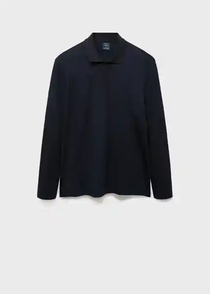 Camiseta Polo Garethp Navy Talla M Hombre Mango