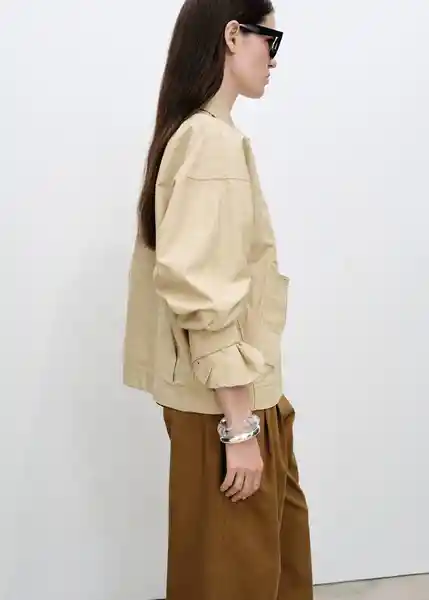 Abrigo Parka Julia Piedra Talla 24 Mujer Mango