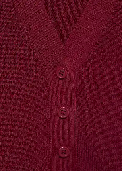 Chaleco Seseta Vino Talla S Mujer Mango