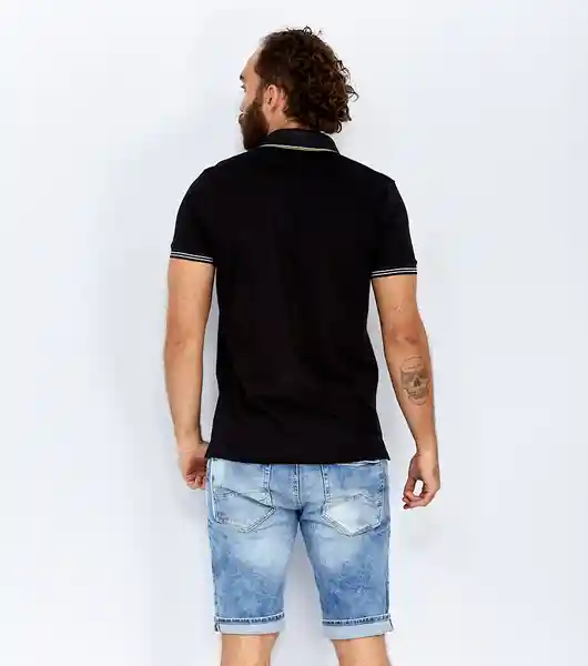 Girbaud Camiseta Polo Negro Talla M 112879