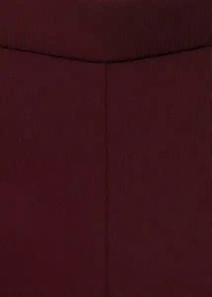 Pantalón Iguana Granate Talla 36 Mujer Mango