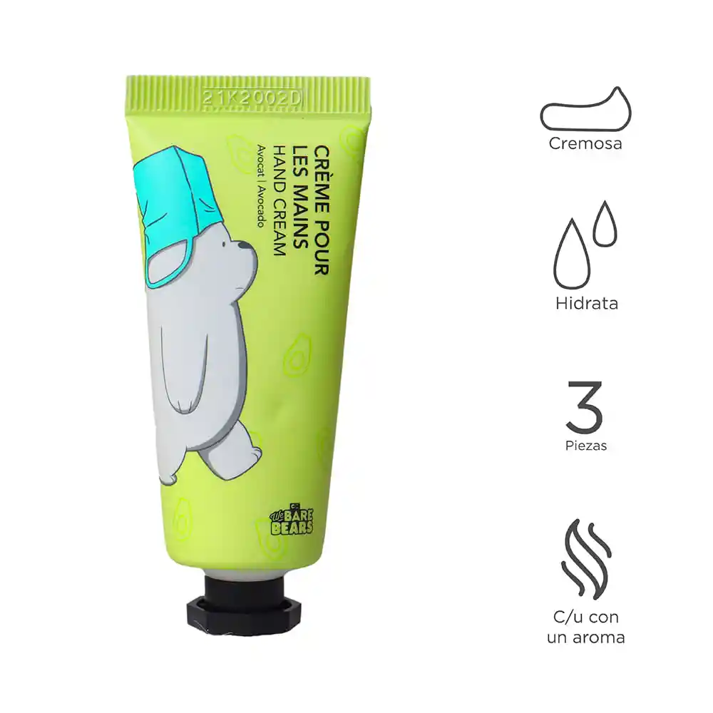 Miniso Set De Cremas Para Manos Fresaaguacate Limon 20G - We Bare Bears