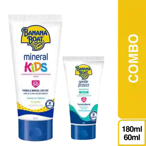 Combo Protector Solar Mineral Facial + Mineral Kids Banana Boat