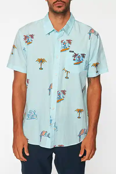 ONeill Camisa Artist Series Jhon Schubert am Azul Talla L