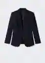 Blazer Americana Iguana Negro Talla S Para Mujer Mango