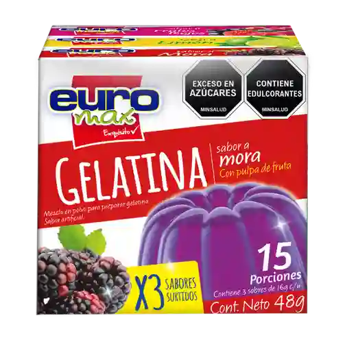 Euromax Gelatina Fru Limón Mora