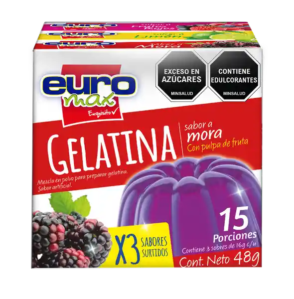 Euromax Gelatina Fru Limón Mora