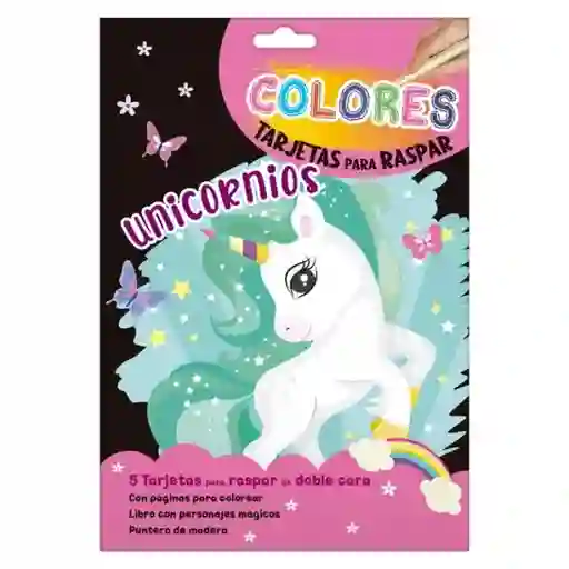 Colores Tarjetas Para Raspar Unicornios