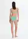 Top Bikini Ondita Verde Pastel Talla M Mujer Mango