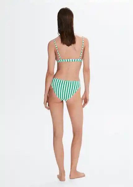 Top Bikini Ondita Verde Pastel Talla M Mujer Mango