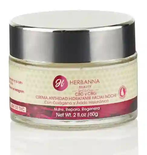 Herbanna Crema Anti-Edad Hidratante Facial Noche 