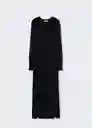 Vestido Cati-A Negro Talla S Mujer Mango