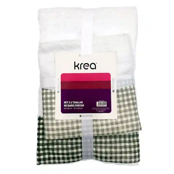 Krea Set Toalla Baño Guarda Cheks